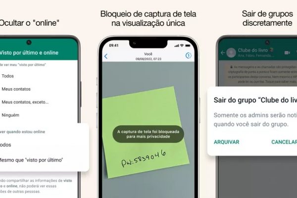 Usuários já podem sair ‘silenciosamente’ de grupos  de WhatsApp e esconder status de online
