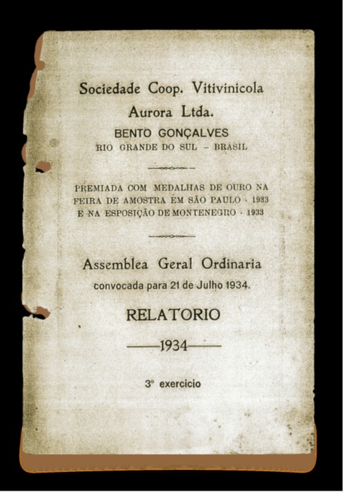 5 Relatório Viícola Aurora - 1933 e 1934