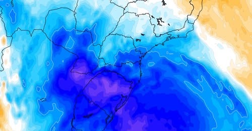 Ar frio avança pelo Sul no início de janeiro e pode provocar geada em áreas serranas, fenômeno incomum para o verão