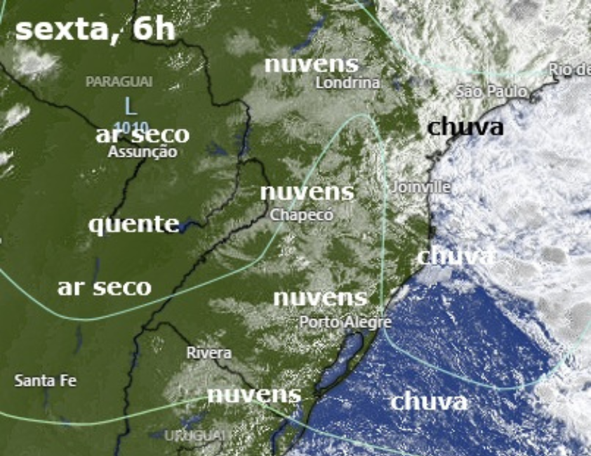 O fim de semana será de calor e pouca chuva no Rio Grande do Sul. Fevereiro começa com temperaturas altas e tempo seco na maior parte do estado.