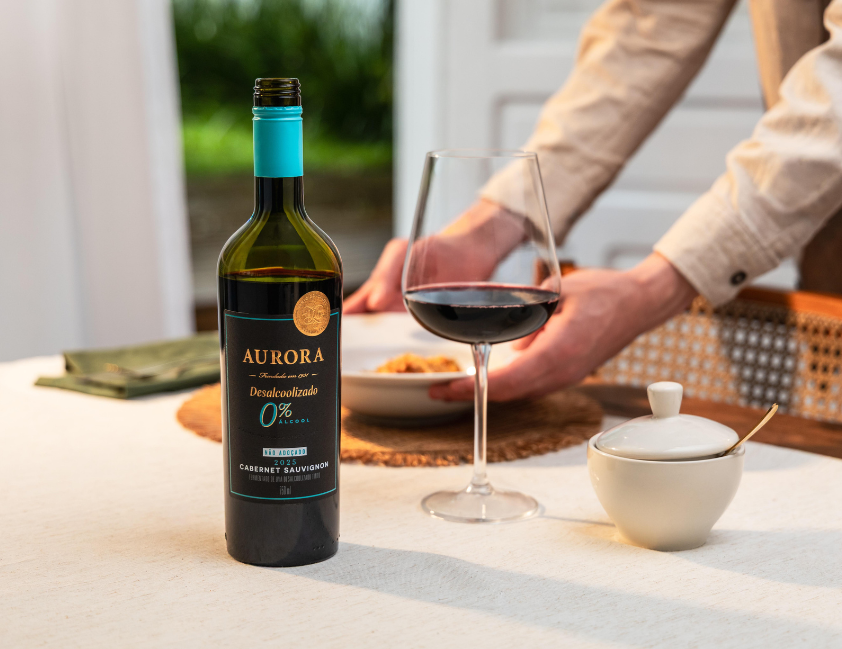 Vinho desalcoolizado da Aurora conquista prêmio inédito para o Brasil