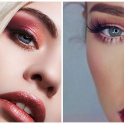 As cores, vermelha e rosa invadiram a maquiagem neste ano