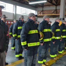 Alunos-bombeiros de Bento Gonçalves têm treinamento na RGE de Caxias do Sul