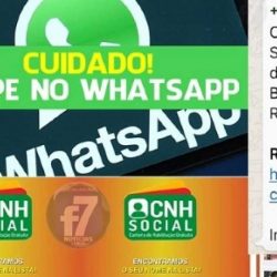 Empresa alerta para golpe da CNH gratuita via WhatsApp
