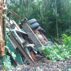 Acidente deixa homem ferido na Serra das Antas