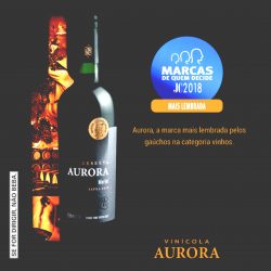 Aurora é a marca de vinhos mais lembrada pelos  gaúchos