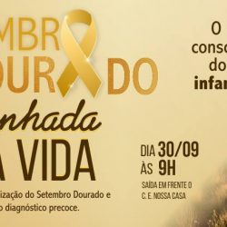 Setembro Dourado conscientiza bento-gonçalvenses sobre câncer infantil