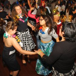 Servidores lotaram CTG para comemorar com jantar baile