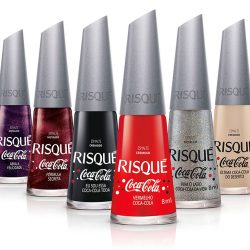 Risqué lança seis novos esmaltes em parceria com a Coca-Cola