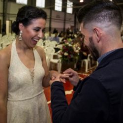 Casamento comunitário oficializa a união de 42 casais em Bento