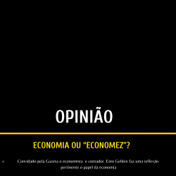 Economia ou “Economez”?