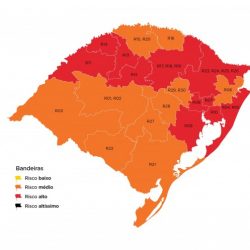 Como estava previsto, passada a campanha eleitoral volta à bandeira  vermelha ao Estado do Rio Grande do Sul