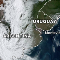 Vórtice ciclônico na Argentina  pode trazer risco de temporal entre terça e quarta