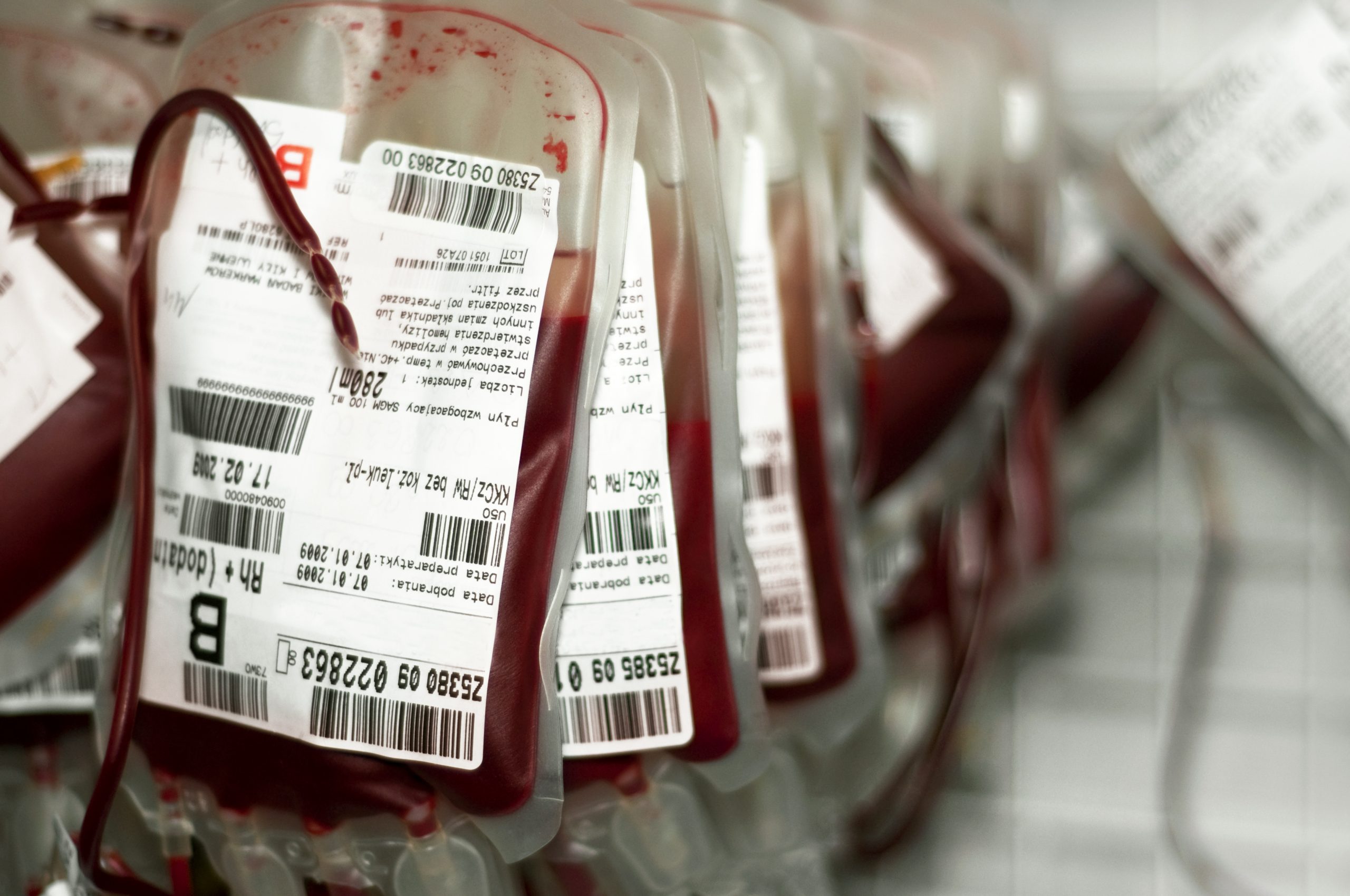 Human blood.