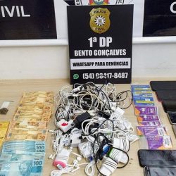 Polícia Civil realiza apreensão de celulares que tinham penintenciária de Bento Gonçalves como destino