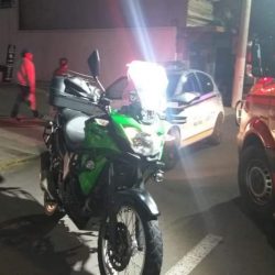 Acidente por colisão entre duas motos deixa uma pessoa ferida 