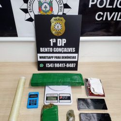 Polícia Civil cumpre busca e apreensão de drogas  em condomínio no Aparecida