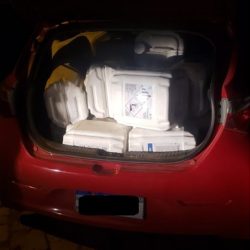 Homem preso com 680 litros de agrotóxicos no porta malas do carro