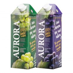 Aurora lança suco de uva integral em embalagem da Tetra Pak® de 1,5 litro