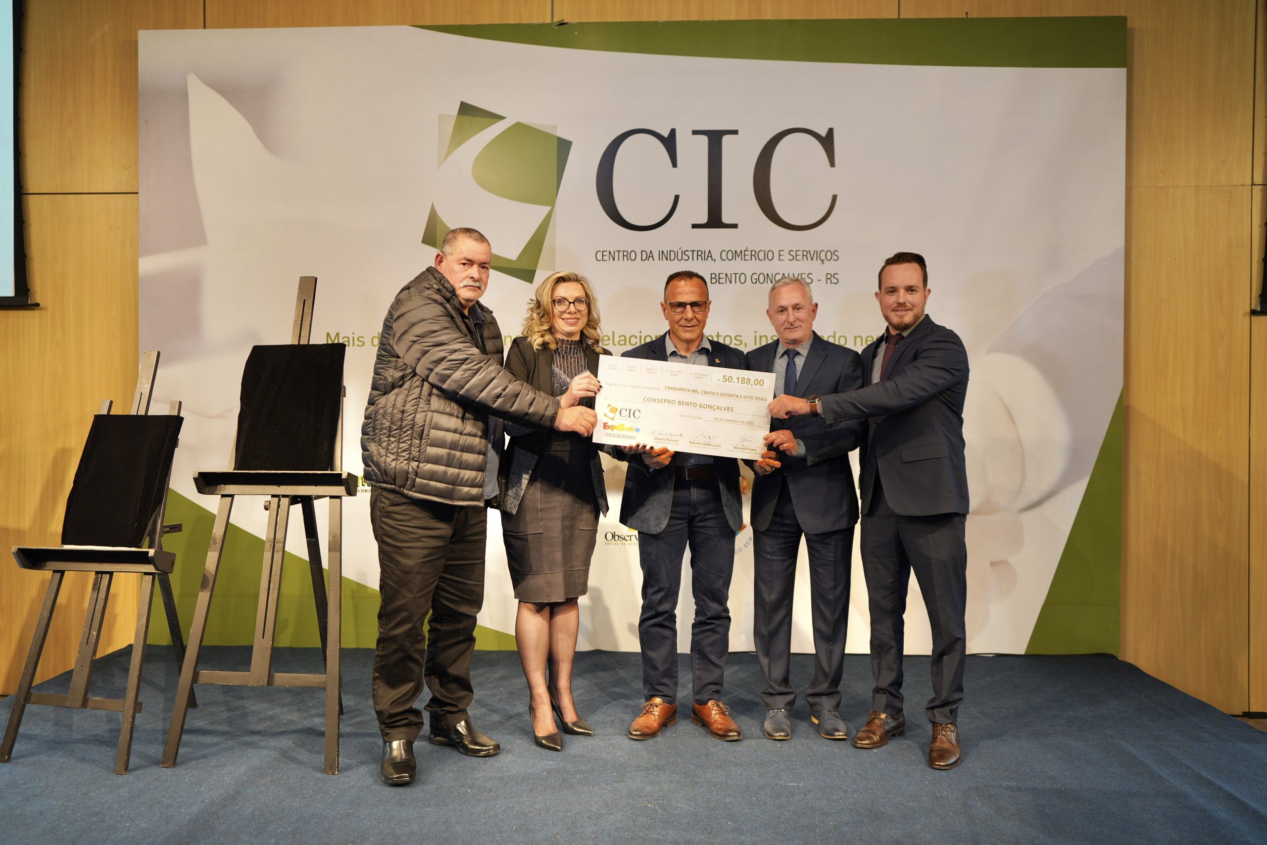 Repasse de mais de R$ 50 mil por parte da 30ª ExpoBento para o Consepro,