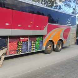 Ônibus de Bento Gonçalves  apreendido pela Receita Federal e Polícia Rodoviária Federal