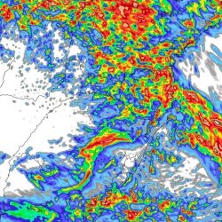 Sexta feira com chuva irregular no leste do Estado