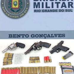 Operação da Brigada Militar em Bento Gonçalves resulta na prisão de trio armado
