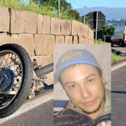 Caroneiro de moto morre  em acidente  na BR 470