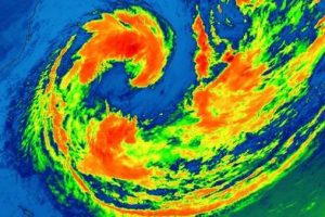 Tempestade tropical [estágio anterior a um furacão] se forma na costa do Sul
