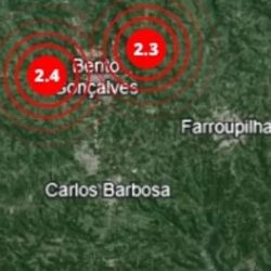 Quatro tremores de terra  atingem três cidades da serra gaúcha
