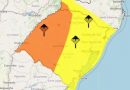 RS tem três novos alertas do Inmet para chuva intensa, granizo e ventos fortes