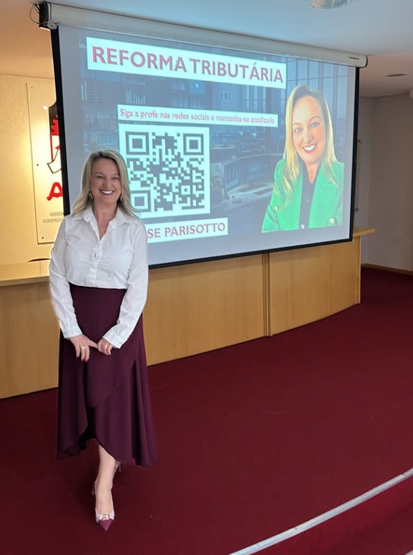 Palestra no CIC-BG com a professora Deise Parisotto sobre os impactos da Reforma Tributária nos negócios