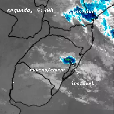 Semana terá pancadas de chuva no início, temporal na sexta e domingo com tempo firme no RS.
