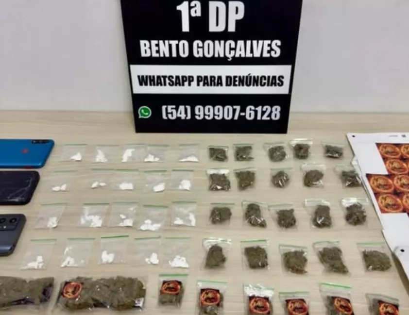 Drogas foram apreendidas pela Polícia Civil