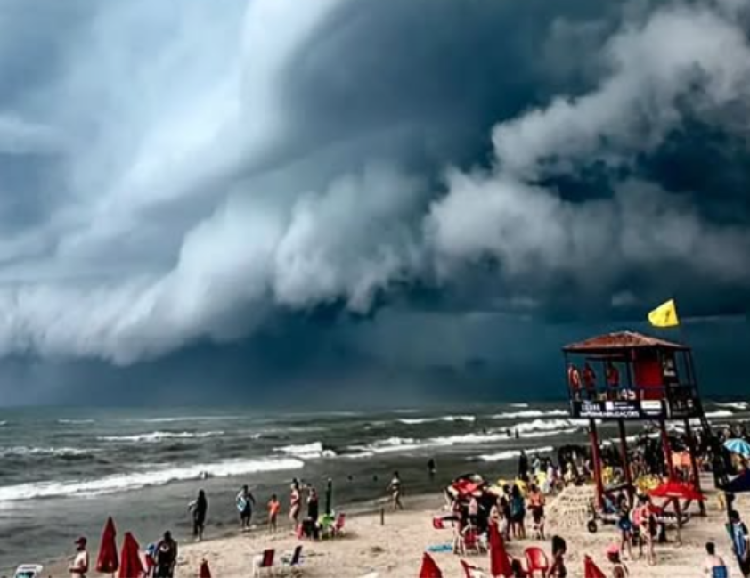 Massa de ar quente e úmido provoca chuva intensa e temporais isolados no Sul e Sudeste do Brasil