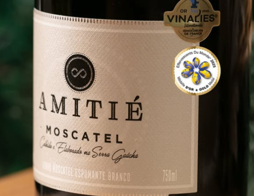 Espumante Amitié ganha novo destaque internacional em premiação francesa e reforça protagonismo da Serra Gaúcha.