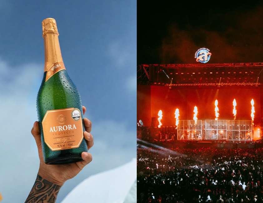 Vinícola Aurora retorna ao maior festival de música do Sul do Brasil, com estande próprio e experiências exclusivas ao público planetário, como open bar de Moscatel e Prosecco