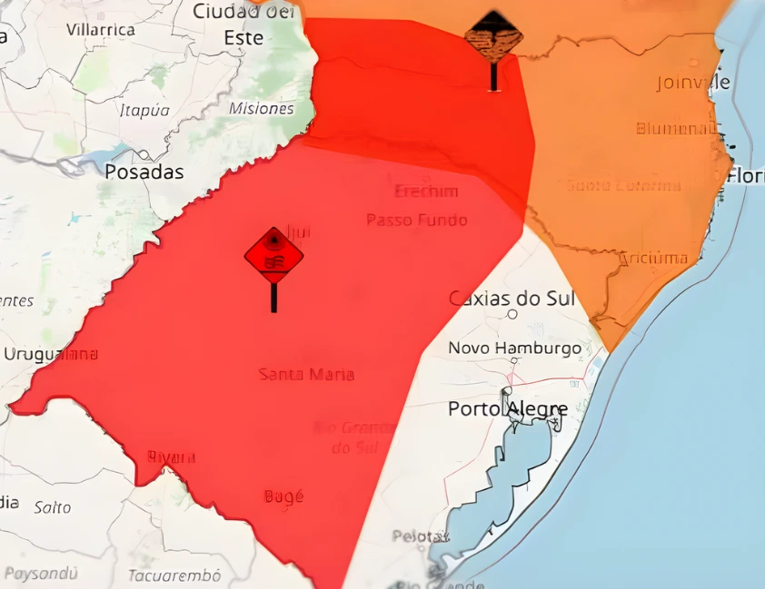Inmet emite alerta vermelho para primeira onda de calor do ano no Sul