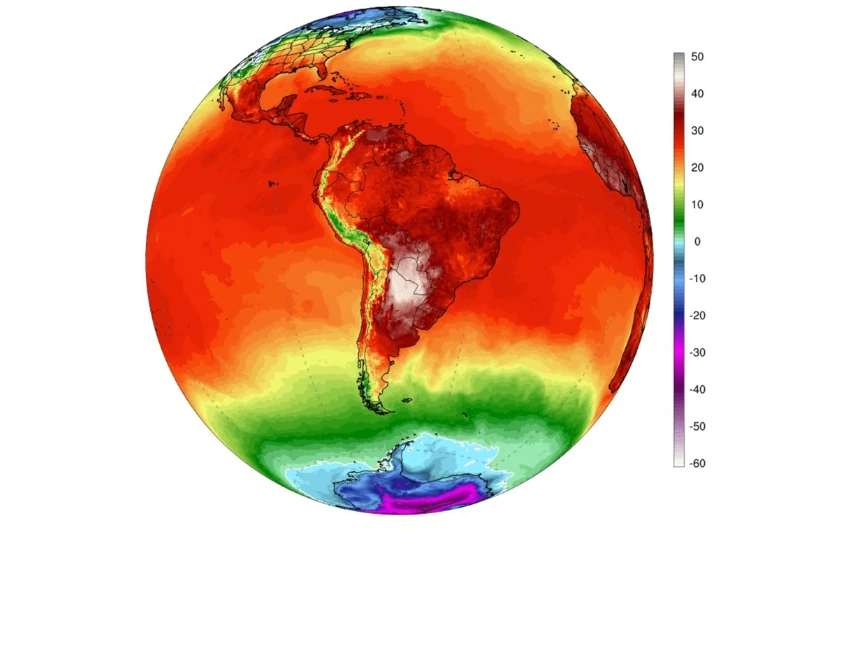 Bolha de calor se expande e pode levar temperaturas a 43ºC no Cone Sul