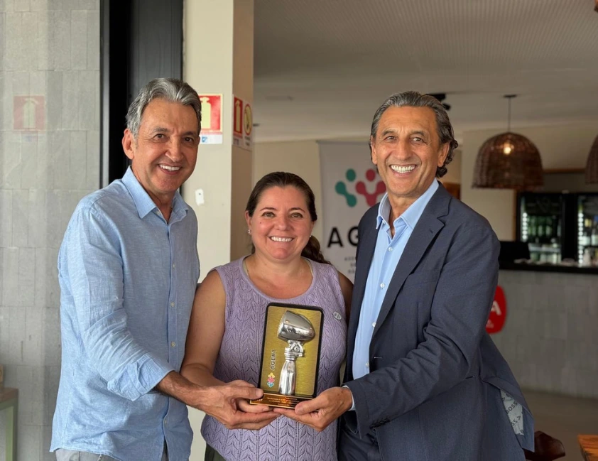 O empresário Paulo Geremia, fundador do Di Paolo, foi o convidado especial da primeira reunião de 2026 da Agert, realizada nesta sexta-feira (20), no restaurante da rede em Torres.