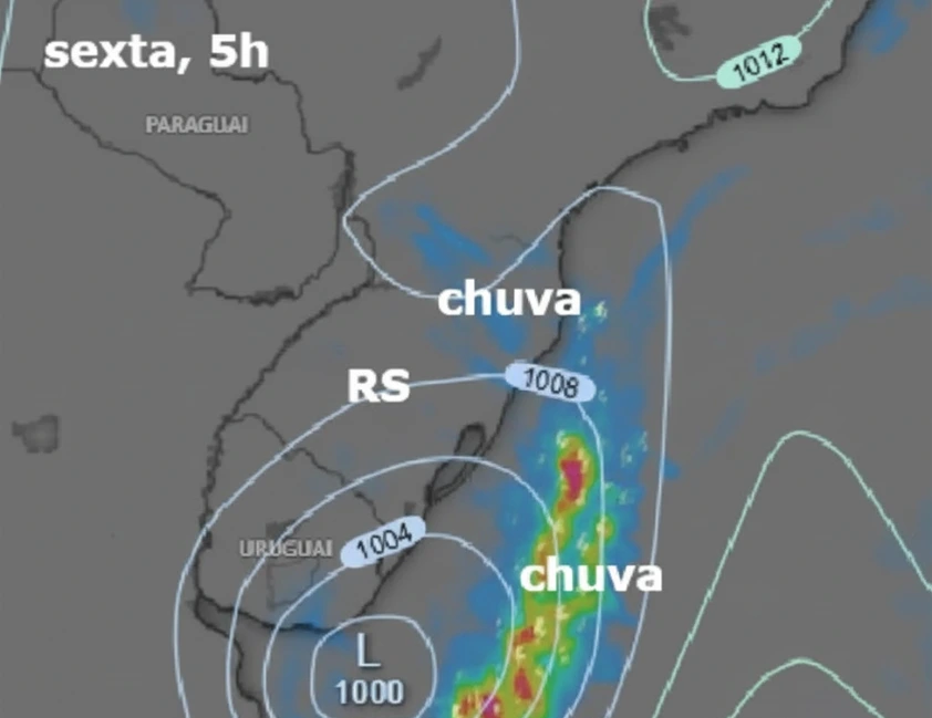 Chuva perde força no RS e frio volta na próxima semana