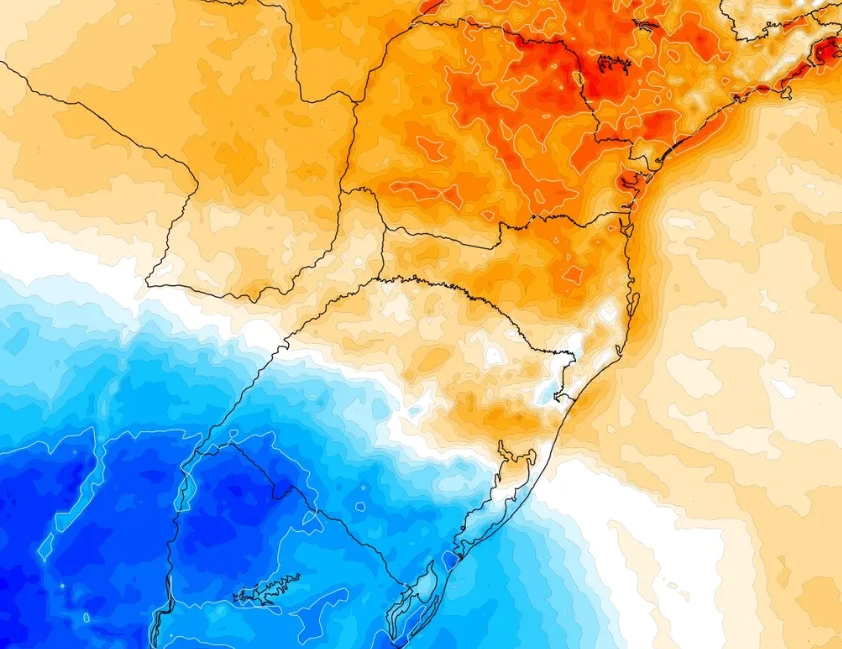 Massa de ar frio derruba temperaturas no RS já nesta segunda