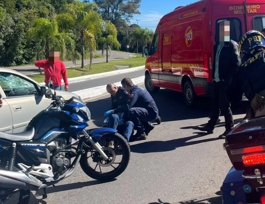 Atropelamento na BR-470 deixa homem ferido nos Caminhos da Eulália