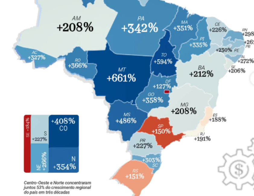 RS fica entre os piores crescimentos em 30 anos, aponta estudo