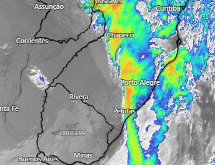 Inmet emite alerta laranja para vendavais de até 100 km/h e frio intenso no Sul