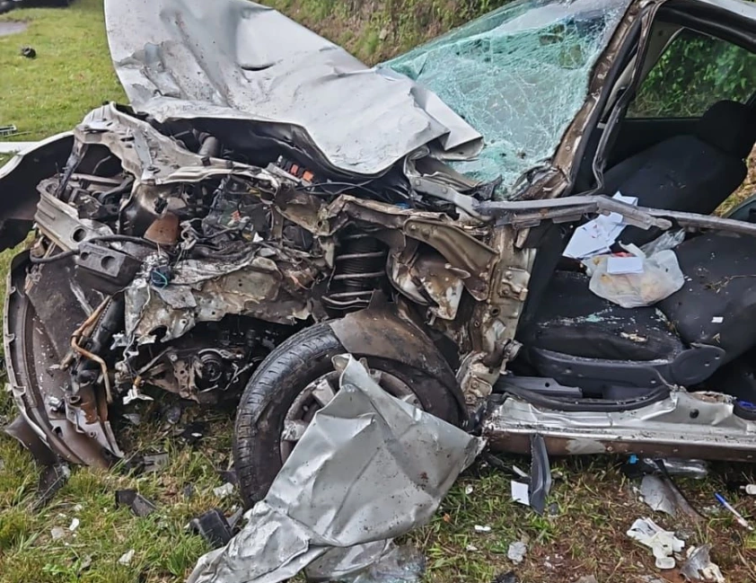 Motorista morre preso às ferragens em acidente próximo a São Valentim, em Bento Gonçalves