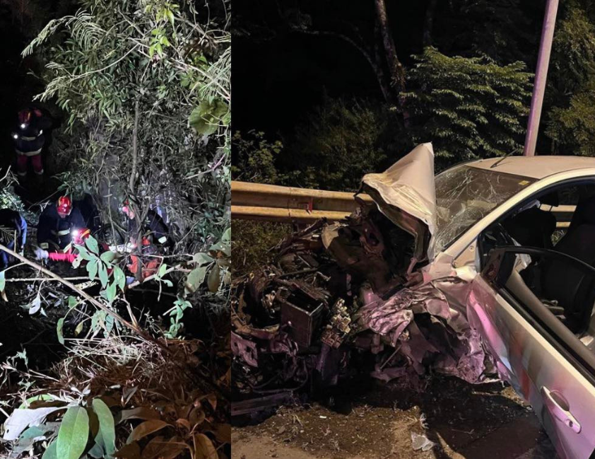 Acidente na BR-470 deixa três feridos entre trevos de Garibaldi