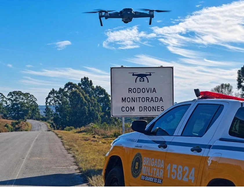 Drones começam a multar motoristas na Rota do Sol; veja onde ocorre a fiscalização
