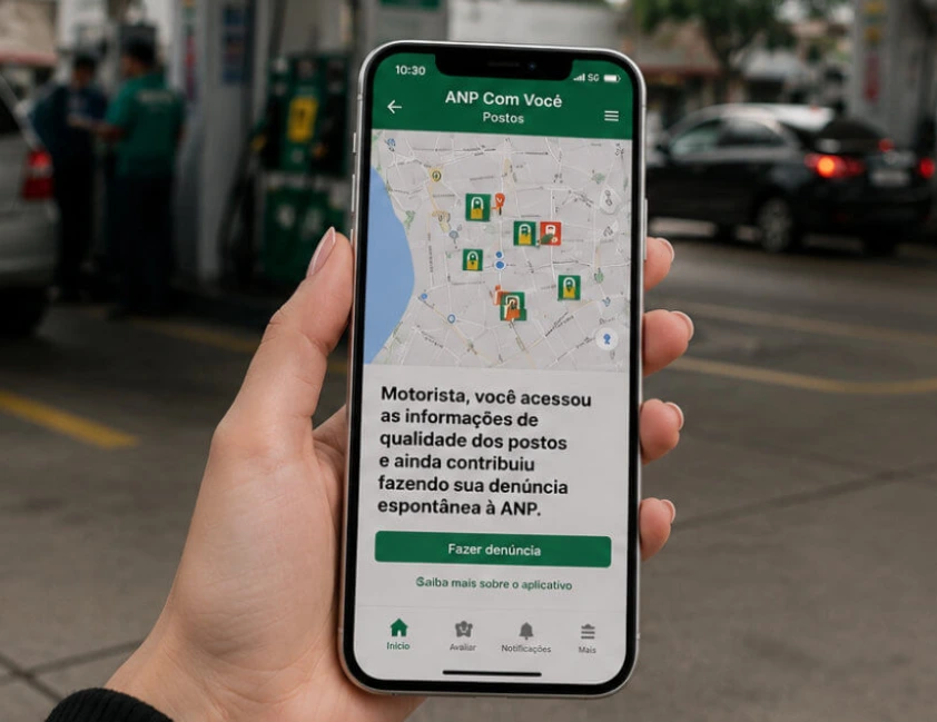 ANP cria app para motorista conferir qualidade de posto de combustível